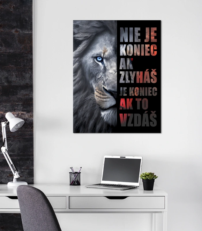 Motivační lev - Nevzdej to! - Obrázek 2